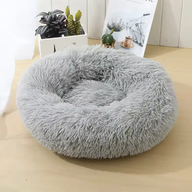 Custom Round Pet Bed for Dog and Cat